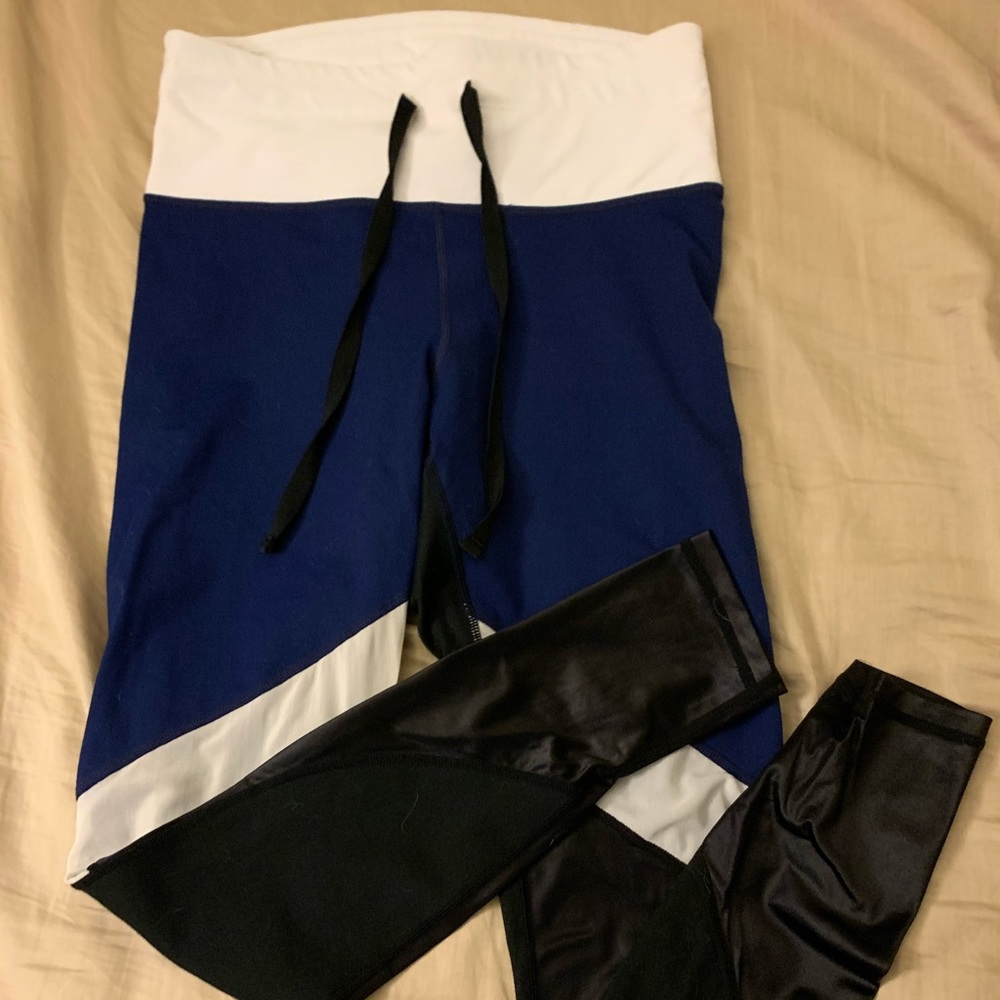 Fabletics high waisted color block leggings